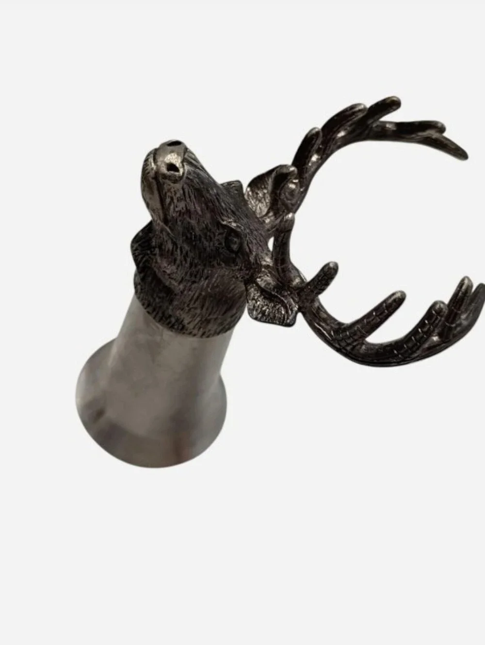 VTG 90s Jägermeister Pewter Deer Head Shot Glass